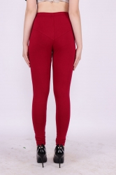 Burgundy Color Churidar Leggings